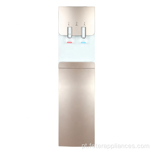 dispensador de refrigerador de água de refrigeração de compressão quente e fria com 2 torneiras